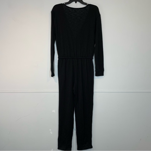 Caslon Surplice Tie Waist Jumpsuit in Black - Picture 7 of 12